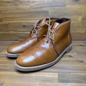 Allen Edmonds Nomad Chukka Boots Mens 10 3E Spice Brown Leather Ankle